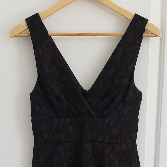 BCBG Black-Brown Cocktail Dress - Size 0 - Picture 8 of 16